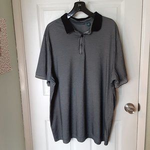Perry Ellis gray knit shirt
